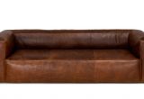 Cb2 Lenyx Leather sofa Brown sofa Italian Leather Upholstered Article Cigar Modern