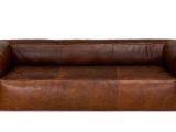 Cb2 Lenyx Leather sofa Brown sofa Italian Leather Upholstered Article Cigar Modern