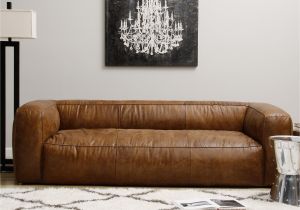 Cb2 Savile Leather sofa This Puffy Contemporary sofa is Composed Of Full Italian Leather