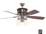 Ceiling Fan with Edison Lights Hampton Bay Garrison 52 In Indoor Gunmetal Ceiling Fan with Light