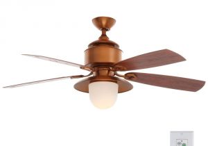 Ceiling Fan with Night Light Hampton Bay Copperhead 52 In Indoor Outdoor Weathered Copper