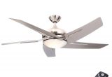 Ceiling Fans with Regular Light Bulbs Hampton Bay Sidewinder 54 In Indoor Brushed Nickel Ceiling Fan with