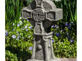 Celtic Cross Garden Art Campania International Celtic Cross Cast Stone Garden Statue S 474