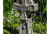Celtic Garden Art Campania International Celtic Cross Cast Stone Garden Statue S 474