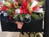 Cemetery Christmas Decoration Ideas Holiday Custom order for Christmas Saddle Use as A Mailbox Table