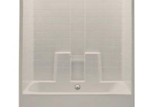 Center Drain Bathtub 60 Aquatic Everyday 60 In X 30 In X 74 In 1 Piece Bath and
