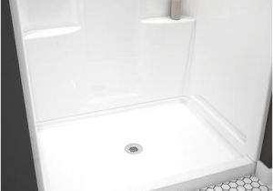 Center Drain Bathtub Menards Delta Hycroft™ 48" X 34" 4 Piece Procrylic White Shower