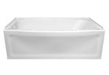 Center Drain Bathtub Menards Lyons Contour 60" X 32" X 19" Left Hand Drain Bathtub at