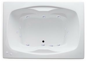 Center Drain Bathtub Tubs Carver Tubs Ar6042 60" X 42" Drop In Center Drain White 12