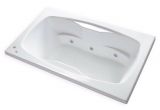 Center Drain Bathtubs Carver Tubs Ar7242 Jetted Whirlpool Bathtub W 6 Jets