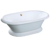 Center Drain Skirted Bathtub Kohler Vintage 6 Ft Center Drain Free Standing Cast Iron