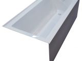 Center Drain Skirted Bathtub Pontormo 30 X 60 Front Skirted Drop In Bathtub soaker