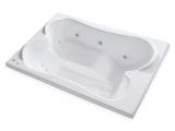 Center Drain Whirlpool Bathtubs Carver Tubs Tpl7248 72" by 48" Drop In Center Drain 12