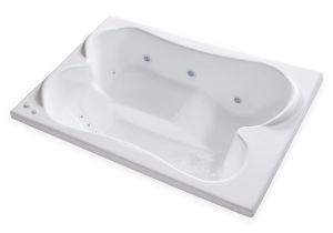 Center Drain Whirlpool Bathtubs Carver Tubs Tpl7248 72" by 48" Drop In Center Drain 12