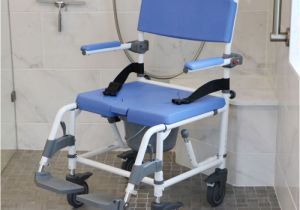 Chairs for Handicapped Bathroom Rolling Mode Chair for Showers 20" Wide Seat
