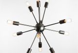 Chandelier Lighting Kit Medium 12 Light Gunmetal Sputnik Hanging Pendant Startling Review