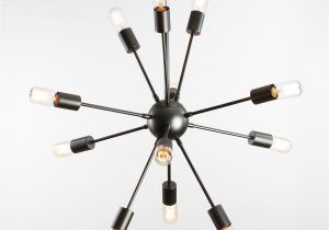 Chandelier Lighting Kit Medium 12 Light Gunmetal Sputnik Hanging Pendant Startling Review