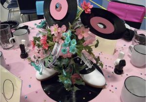 Cheap 1950s Party Decorations 50s Centerpiece Ideas Loved the Centerpiece Saddle Shoes What