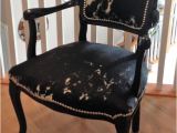 Cheap Black Accent Chair French Cowhide Upholstered Accent Chair by Txgirlcustomcowhide