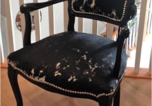 Cheap Black Accent Chair French Cowhide Upholstered Accent Chair by Txgirlcustomcowhide