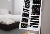 Cheap Floor Standing Picture Frames Langria Fashionable Free Standing Lockable Mirrored Jewelry Lockable