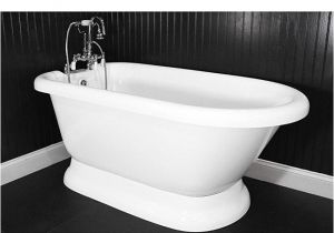 Cheap Freestanding Bathtubs for Sale Shop Spa Collection 59 Inch Classic Style Pedestal Tub and