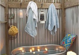 Cheap Outdoor Bathtub Here is Simple and Cheap Outdoor Bath Design Idea Having