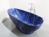 Cheap Standalone Bathtub China 2017 Luxury Blue Cloudy Irregular Acrylic Free