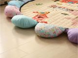 Children S Floor Mats for Sale Cartoon Sunflower Carpet Kids Room soft Cotton Round Floor Mat