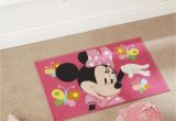 Children S Floor Mats Rugs Design Inspird by Famous Cartoon Character Minni This Kids Rug is