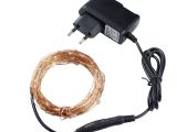 Christmas Light Adapter wholesale Christmas Lights 10m 100 Led Copper Wire Led String Light