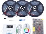 Christmas Light Controller Kit Ws2812b Waterproof Flexible Led Pixels Strip with Power and Music