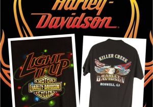 Christmas Light Spools Harley Davidson Christmas Lights H D Shirt L Black Light It Up Eagle