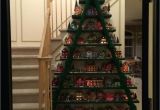 Christmas Tree Wine Bottle Display Rack This is Made with A Ladder and Boards Screwed to the Steps and