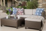 Christopher Knight Home Puerta Grey Outdoor Wicker sofa Set Outdoor Puerta 5 Piece Wicker L Shaped Sectional sofa Set with