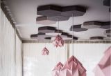 Circle Chairs that Hang From the Ceiling the Contemporary Pink Light Fixtures Hanging From Honeycomb Details