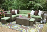 Clara Indoor Outdoor Wicker sofa Cushion Set Made with Sunbrella Fabric Ae Outdoor Hampton 8 Piece Sunbrella Sectional Set with Cushions