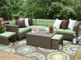 Clara Indoor Outdoor Wicker sofa Cushion Set Made with Sunbrella Fabric Ae Outdoor Hampton 8 Piece Sunbrella Sectional Set with Cushions