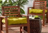 Clara Indoor Outdoor Wicker sofa Cushion Set Made with Sunbrella Fabric Shop Greendale Home Fashions Outdoor solid Chair Cushion Set Of 2