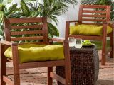 Clara Indoor Outdoor Wicker sofa Cushion Set Made with Sunbrella Fabric Shop Greendale Home Fashions Outdoor solid Chair Cushion Set Of 2