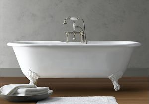 Claw Foot Bath 1500 Vintage Imperial Clawfoot soaking Tub with White Feet
