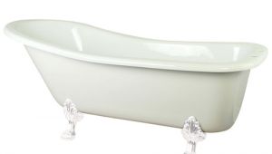 Claw Foot Bath Acrylic 69" White Slipper Acrylic Claw Foot Bath Tub with