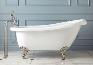 Claw Foot Bath Bolts 61" Hattie Acrylic Slipper Clawfoot Tub Oil Rubbed Bronze