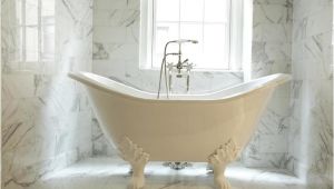 Claw Foot Bath On Tiles Shower with attached Tub Traditional Bathroom Grant K