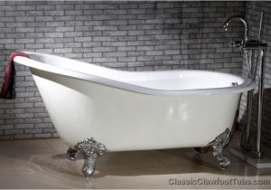 Claw Foot Bath Resurfacing 61" Cast Iron Slipper Clawfoot Tub W Imperial Feet