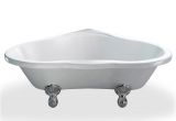 Claw Foot Bath Uk Clearwater Heart Traditional Corner Bath with Chrome