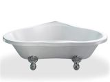 Claw Foot Bath Uk Clearwater Heart Traditional Corner Bath with Chrome