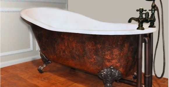 Claw Foot Bath Used 57" Cast Iron Slipper Clawfoot Tub