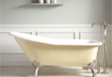 Claw Foot Bath Yellow 66" Goodwin Cast Iron Clawfoot Tub Imperial Feet Light