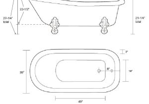 Claw Foot Bathtub Dimensions 60" Acrylic Slipper Clawfoot Tub